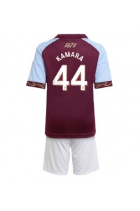 Fotbalové Dres Aston Villa Boubacar Kamara #44 Dětské Domácí Oblečení 2025-26 Krátký Rukáv (+ trenýrky)